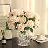Artificial Flowers Wedding Wreath Home Room Table Decora Bridal Bouquet Garden Fake Silk Rose Vase Outdoors Diy Gift Accessories