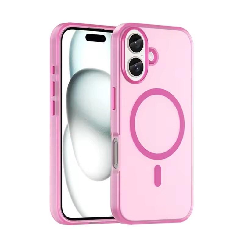 Luxury Magnetic Wireless Charge For Magsafe Case For iPhone17 Air 16E 15 14 13 12 11 Pro Max Plus Shockproof Colour Matte Bumper Cover