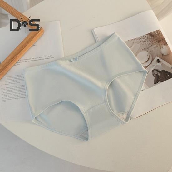 Women's Cotton Underwear Low Waist Full Coverage Panties with Bow Decoration Soft Stretch Ladies Briefs