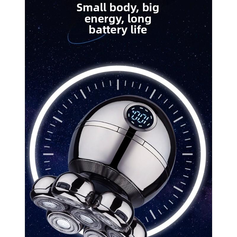Men's Electric Shaving Kit - Intelligent Seven-blade Electric Shaver for Shaving Facial Hair, Perfect for Clean-shaven Heads At Home.