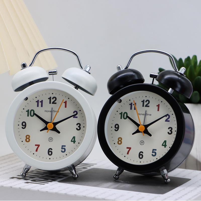 Wake Up Small Alarm Clock To Wake Up Students with A Loud Volume Meter Alarm Clock for Children, Junior High School Students and High School Students