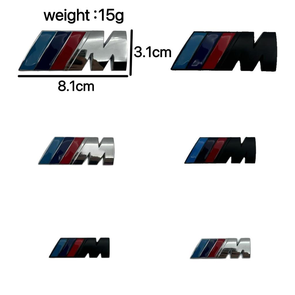 BMW M Logo Fender Metal Sticker for 1/3/5/7 Series and X1/X3/X5 Models