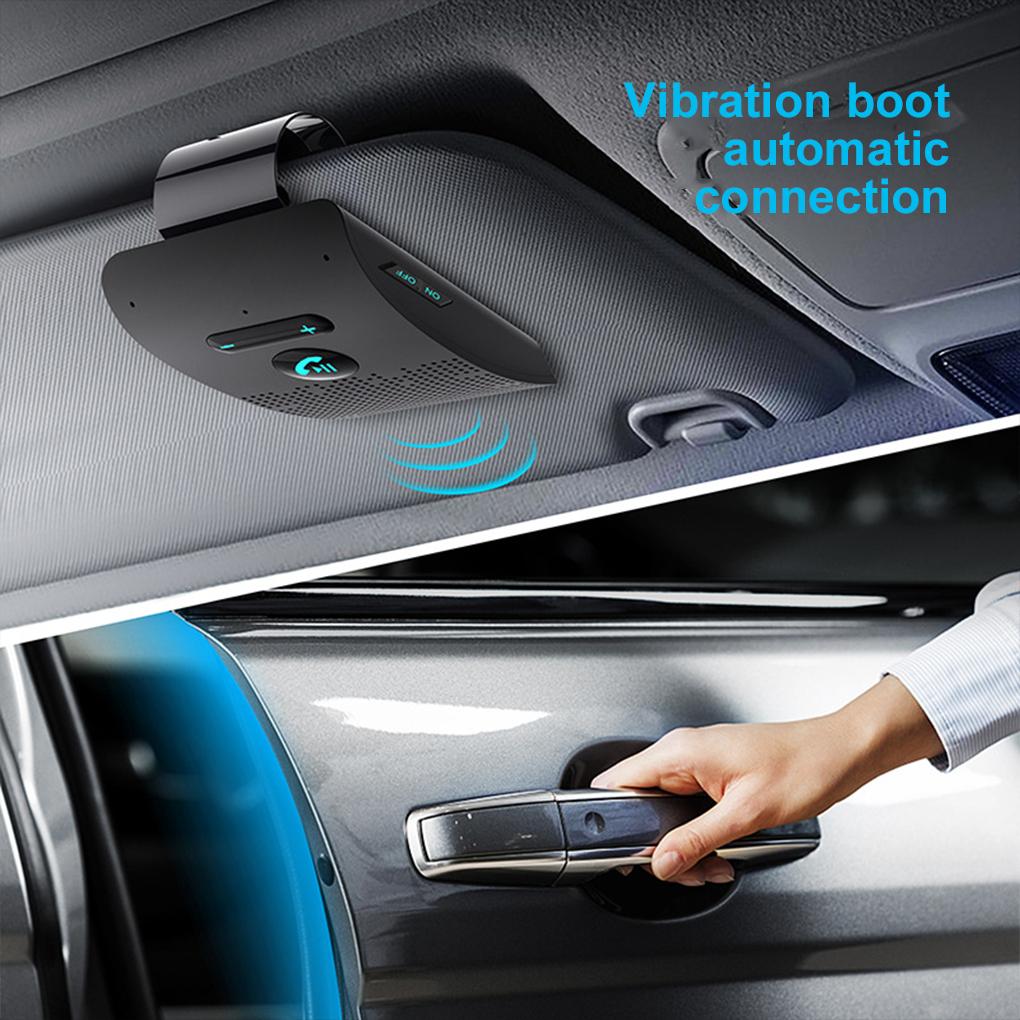 Wireless Speakerphone Bluetooth Car Audio Hands-free Speakerphone Bluetooth-compatible Handsfree Car Kit MP3 Player