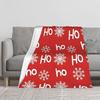 1PC Christmas Ho Ho Blanket Throw Super Cosy Plush Living Room Sofa