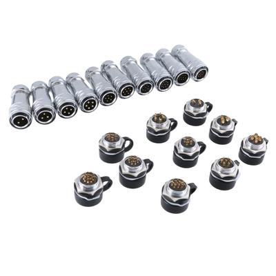 SF2010 Metal Aviation Connector SF2010 Plug SF2012 Socket Set Waterproof 2 To 12Pin Adapter for Photography Equipments