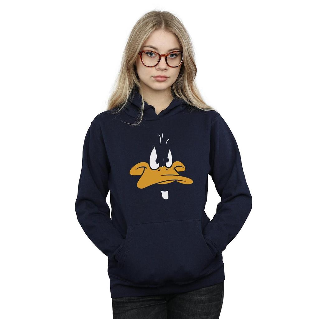Looney Tunes Womens/Ladies Daffy Duck Big Face Hoodie