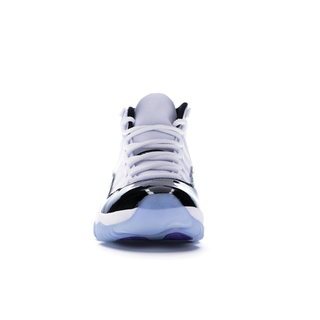 Air Jordan 11 Retro Concord 2018 Unisex Sneakers White Black-Dark-Concord 378037-100