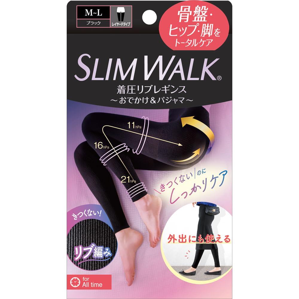 

Компрессионные леггинсы в рубчик Slim Walk ML чёрный