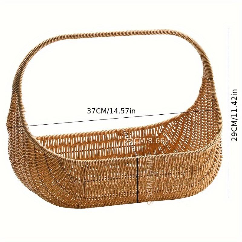 

Imitation Rattan Woven Single Fruit Basket Bread Pan S
