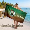 Celtic FC Design Beach Towel Custom Text Large Towel for Beach Vacation