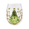 3D Christmas Glass Cup Holiday Coffee Mug for Tea and Hot