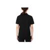 Under Armour Casual Sports Breathable Solid Color Short Sleeve Polo Shirt Women Tops Black 21500543-001