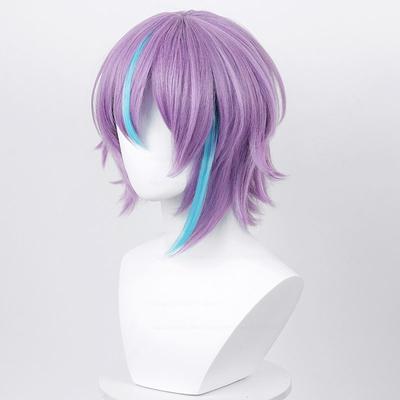 Επαγγελματική Κοστούμι Cosplay Kamishiro Rui Project SEKAI COLORFUL STAGE! Μιξ Μωβ Μπλε Ανθεκτικές στη Θερμότητα Συνθετικές Περούκες Μαλλιών + Σκουφάκι Περούκας