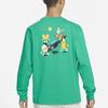 Nike T Shirts Men's Green Crew Neck Moderate Straight Fit FN0253-324