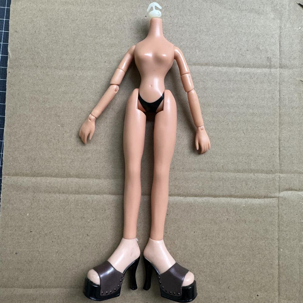 2001 Version Original Brazz Body Multi-Joints Movable Vintage Rare Face Doll Heads Doll Shoes DIY Parts
