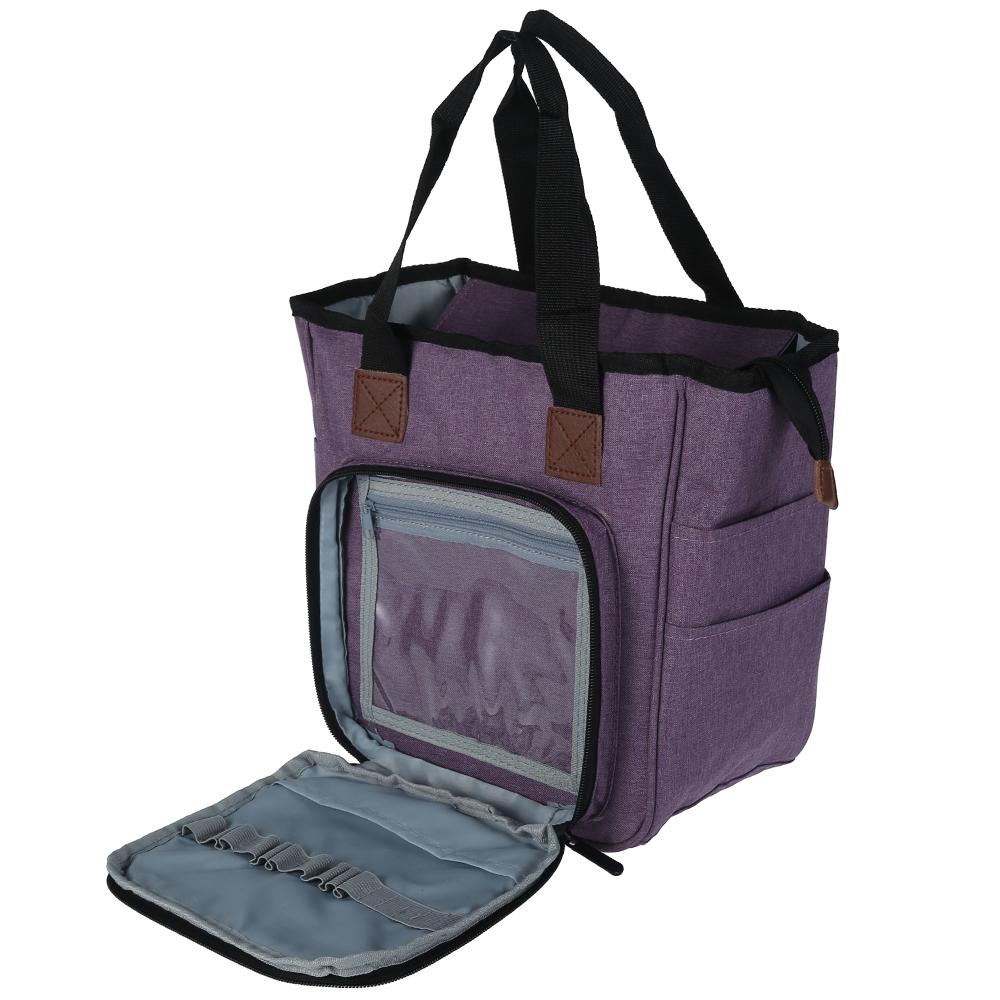Knitting Bag Large Yarn Storage Organizer Crochet Bags and Totes with Inner Divider Yarn Holder Case for Knitting Needles