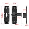 Door Lock, C-Timvasion 90° and 180° Combination Door Buckle, Door Clasp Lock, Rotary Flip