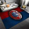 "FC Bayern Munich Logo Carpet, Red and Blue Background Design" Suitable for Use As an Anti-slip for Living Room Bedroom Sofas