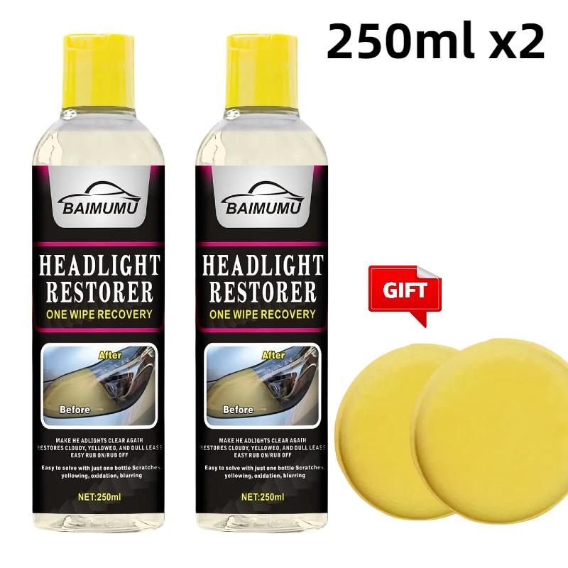 8.5Oz car headlight repair solution oxidized yellowing scratch blur refurbishment agent