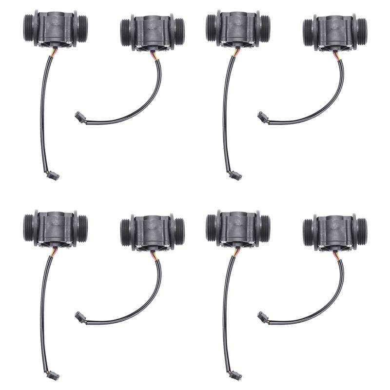 A96I-8PCS Water Flow Sensor Fuel Flow Meter Water Meter Sensor Flowmeter Water Sensor FS400A G1 DN25 1-60L/Min