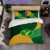 Norwich City Football 3 Piece Bedding Set Soft Duvet Cover Set with Pillowcases Printed Bedroom Decor Set for Home