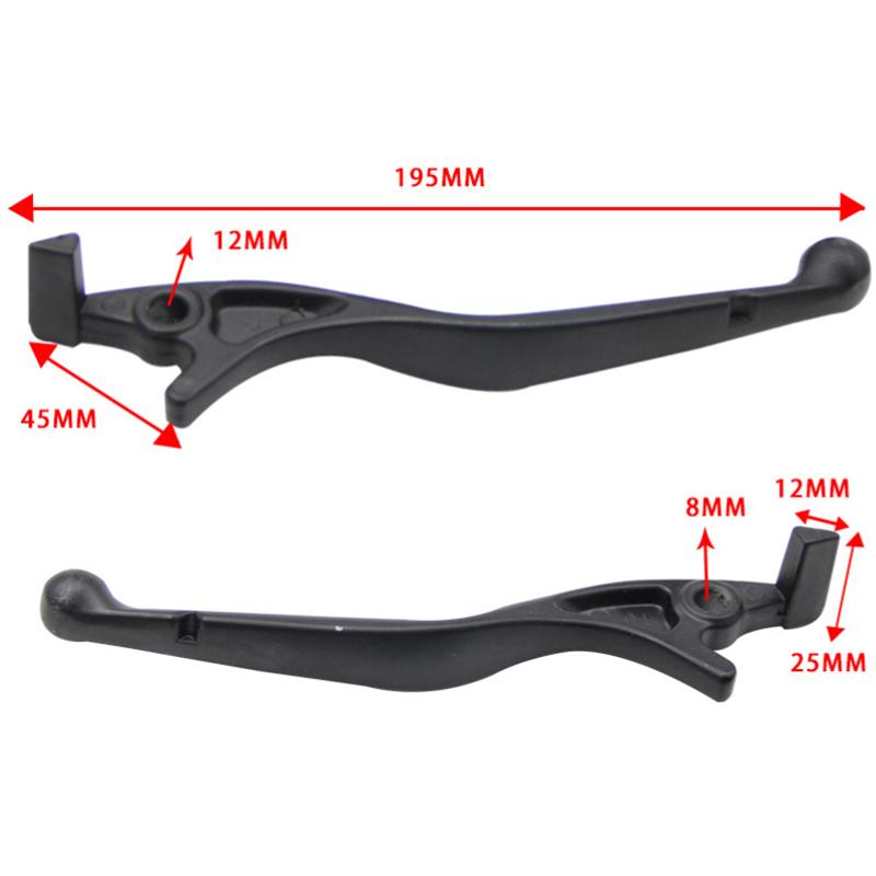 Universal Motorcycle Brake Clutch Levers Left / Right Side Black Hydraulic Brake Handle Lever For Electric Vehicles Bike Atv