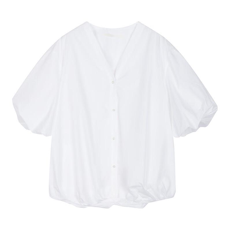 JNBY 2026 Summer A-line Loose V-neck Shirt 5Q6211970