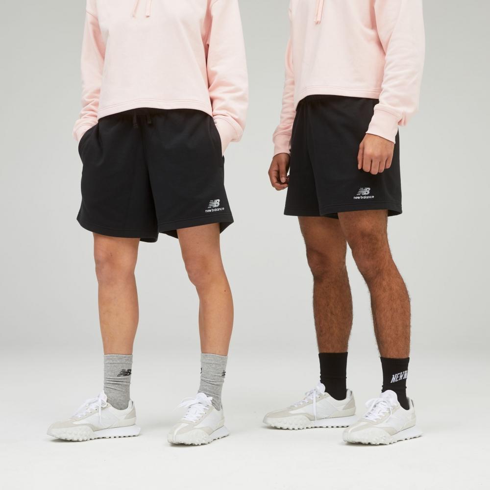 

Шорты из французской махровой ткани New Balance Uni ssentials US21500BK U0