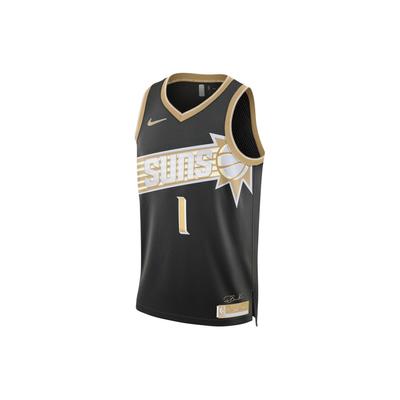 Dri-FIT Devin Booker Phoenix Suns Fan Edition Letterprint V-hals Pullover Basketbalshirt Heren shirt Zwart FN5905-053