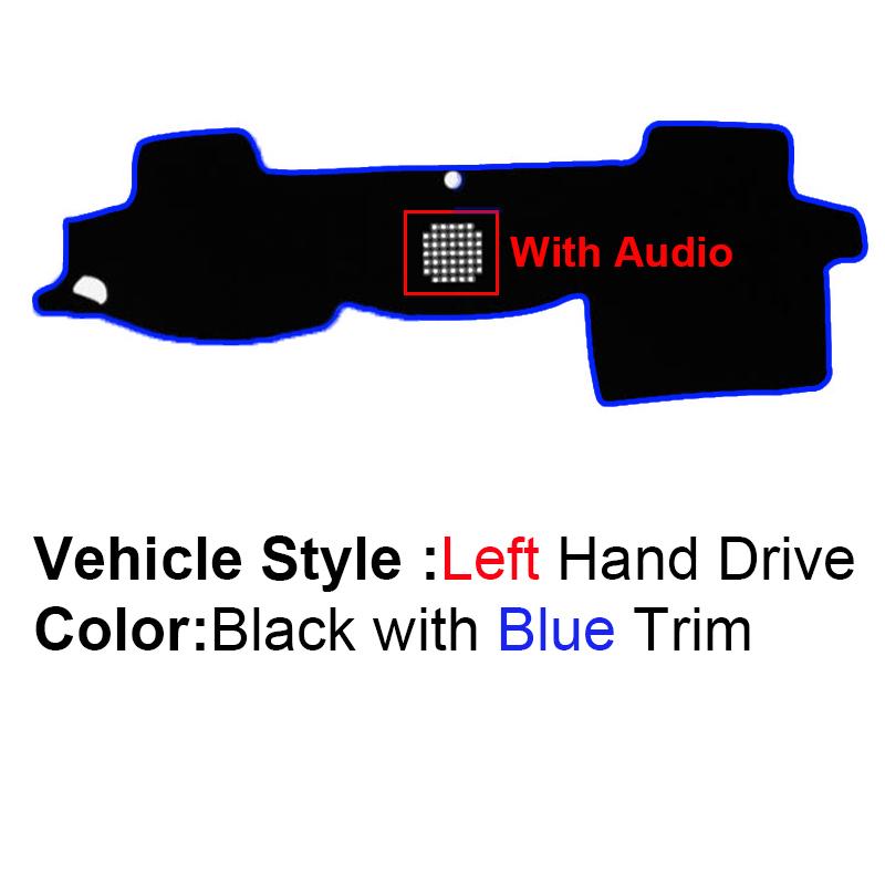 2 Layer Car Dashboard Cover Carpet For Toyota Land Cruiser 200 J200 2008 - LHD RHD Rug Pad Carpet Dashmat Protector