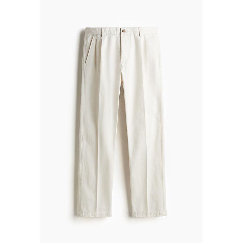 

HM Men s Casual Pants 2025 Fall New Arrival Minimalist Standard Version with Hot Folding Line Straight-Leg Pants 1259393