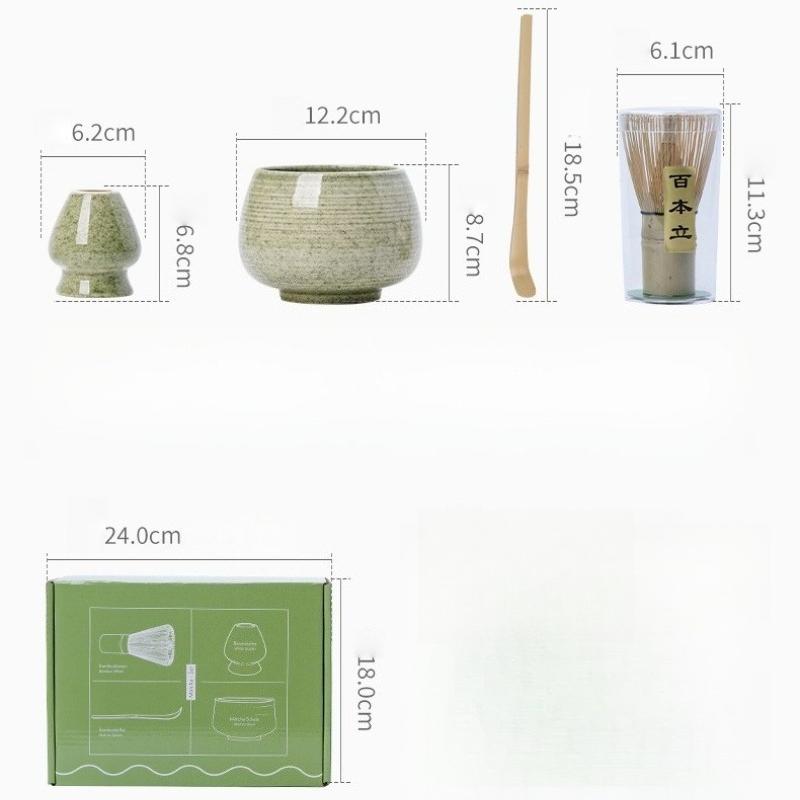 Japanese Matcha Blender Set Bamboo Whisk Teaspoon Brush Teaspoon Kiln Tea Tool Sets Indoor Drinking tea Brewing