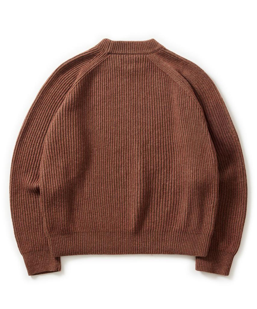 ESFAI 2 Tone Crew Neck Knit (Brick)