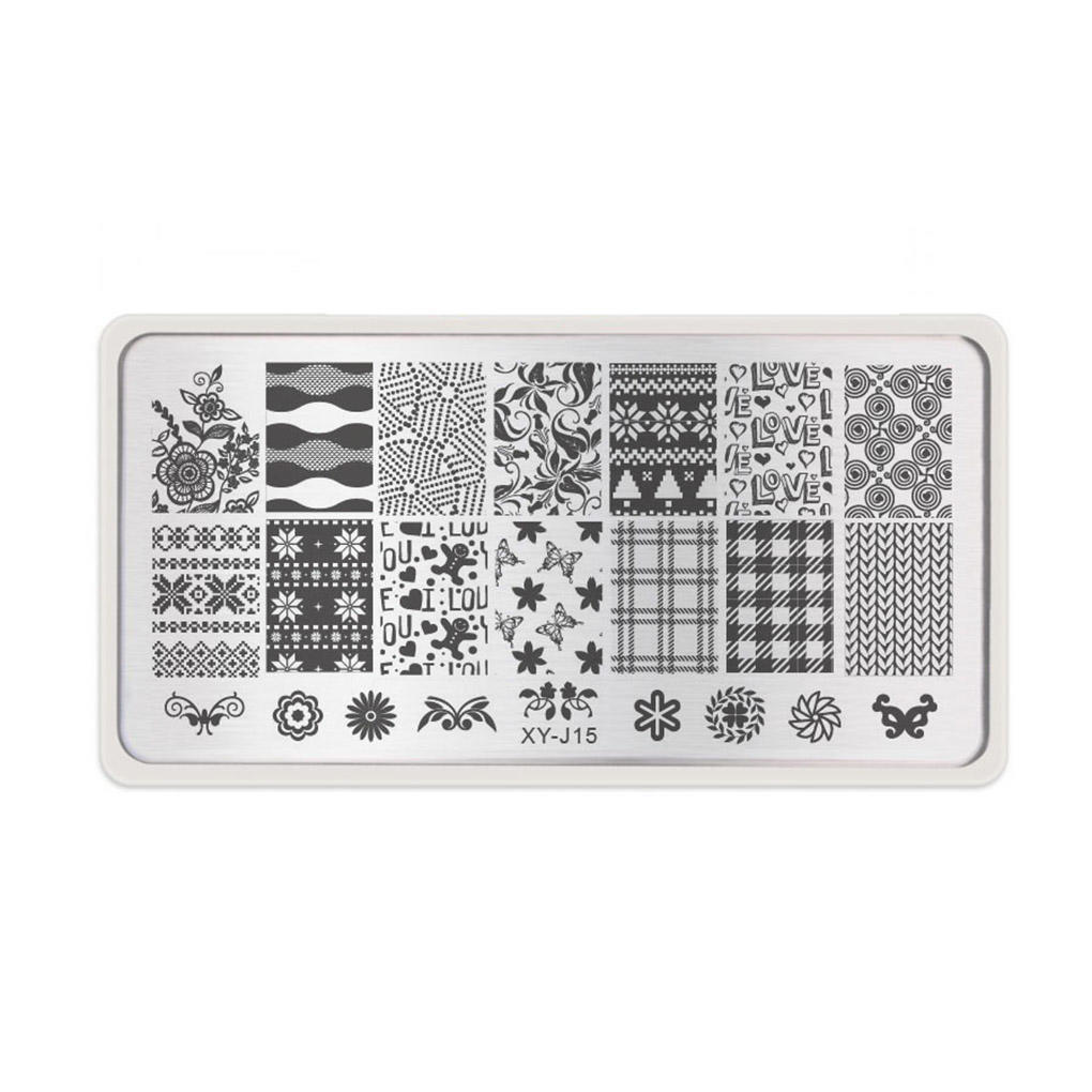 Nail Art Stamp Templates Plate Stencils Manicure Image Plate Gel Nail Polish DIY