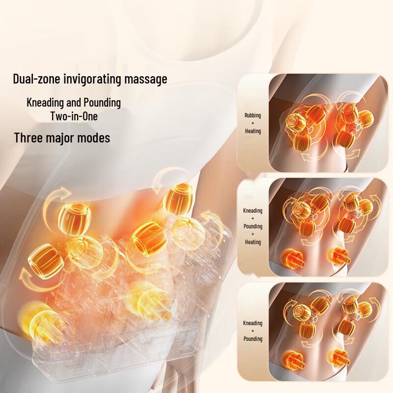 AUX Car Back & Lumbar Massage Cushion