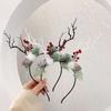 Branch Deer Horns Flower Hair Accessories Antlers Headband Korean Style Head Hoop Women Hair Band