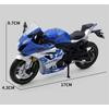 1/12 Scale Suzuki GSX-R1000R Alloy Racing Motorcycle Model Diecast Street Cross-Country Motorcycle Model High Simulation