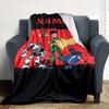 Teen Titans Team Pose Throw Customizable Blanket Customize Text Soft Cozy Throw For Sofa Couch Office Bed Picnics Ideal For All Seasons Playful Design