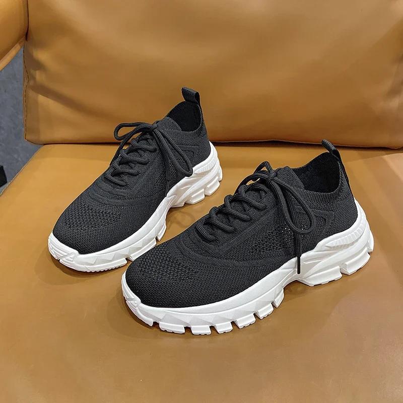 Fashion Women's Versatile Sports Shoes 2025 Spring and Autumn Breathable Outdoor Running Casual Flat Sole Comfortable Low Top Shoes