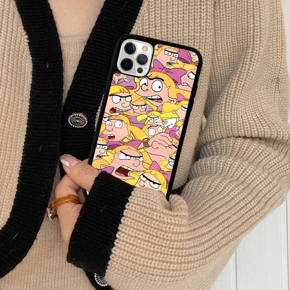 

Hey A_Arnolds Cartoon PC+TPU Phone Case For IPhone 17 16 15 14 PRO MAX 11 12 13 PLUS MINI Cover iPhone 15
