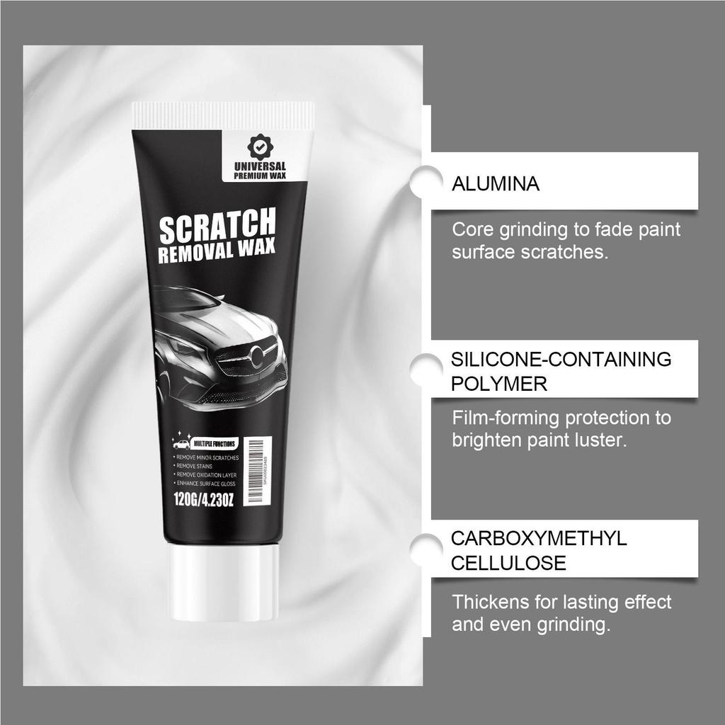 Car Scratches Remover 120g Multi-Purpose Quick Cleaner Car Scratch Eraser for Buffing Detailing Vehicle Motorcycle Auto Outdoor