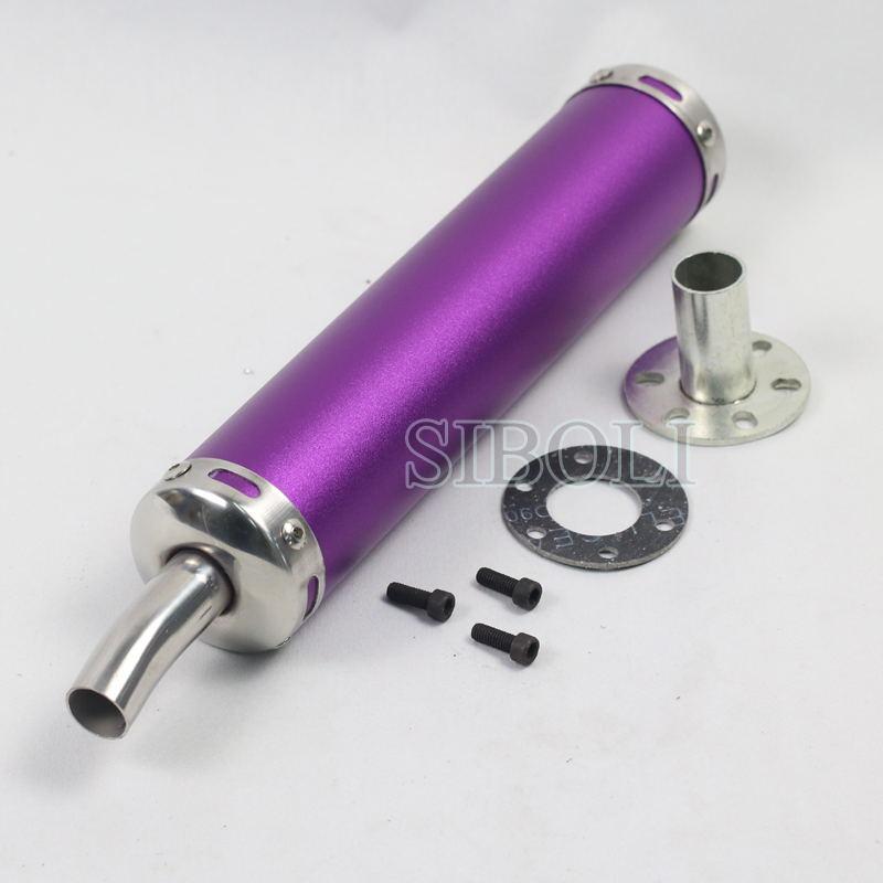 20mm inlet 280mm Universal Motorcycle Exhaust Muffler Pipe For ATV Street Scooter Motocross Escape Moto 50cc 125CC