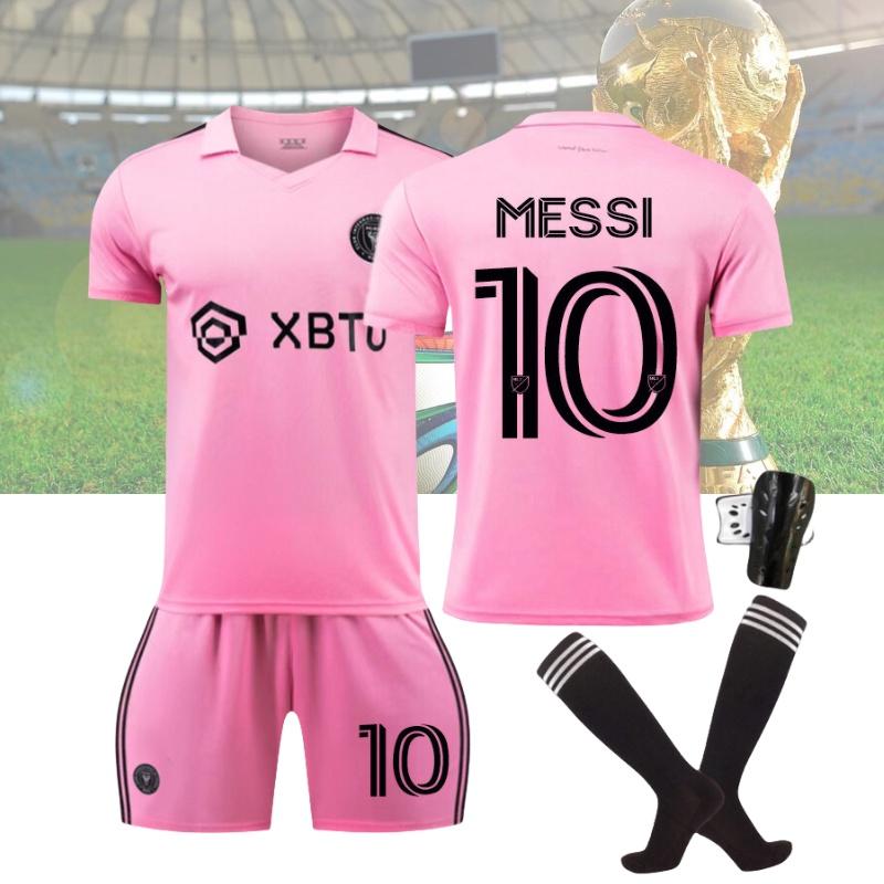 2324 Miami International Messi 10 Home Soccer Jersey Ultra-fine Fiber Material