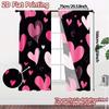 2D Flat Printing  JIT 2pcs   Curtains (Without Rod) Heartburst Drapes Fashionable Modern Curtains Versatile Fabric Curtains All