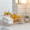 Non-punching Toilet Rack Water-resistant Structure Bathroom Organizer Sink Storage  Tiled Wall