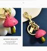 Colorful Cartoon Mushroom Keychain: Creative Bag Charm & Car Pendant