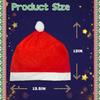 YIXIN 4-Piece Santa Claus Hat Car Seat Headrest Cover Cute Car Decoration Interior Accessories-Car Christmas Decorations-Functional Car Decoration,