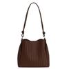 Large-capacity Commuter Tote Bag Women's 2025 Autumn New Simple Shoulder Bag, Foreign Style Daily High-value Bucket Bag