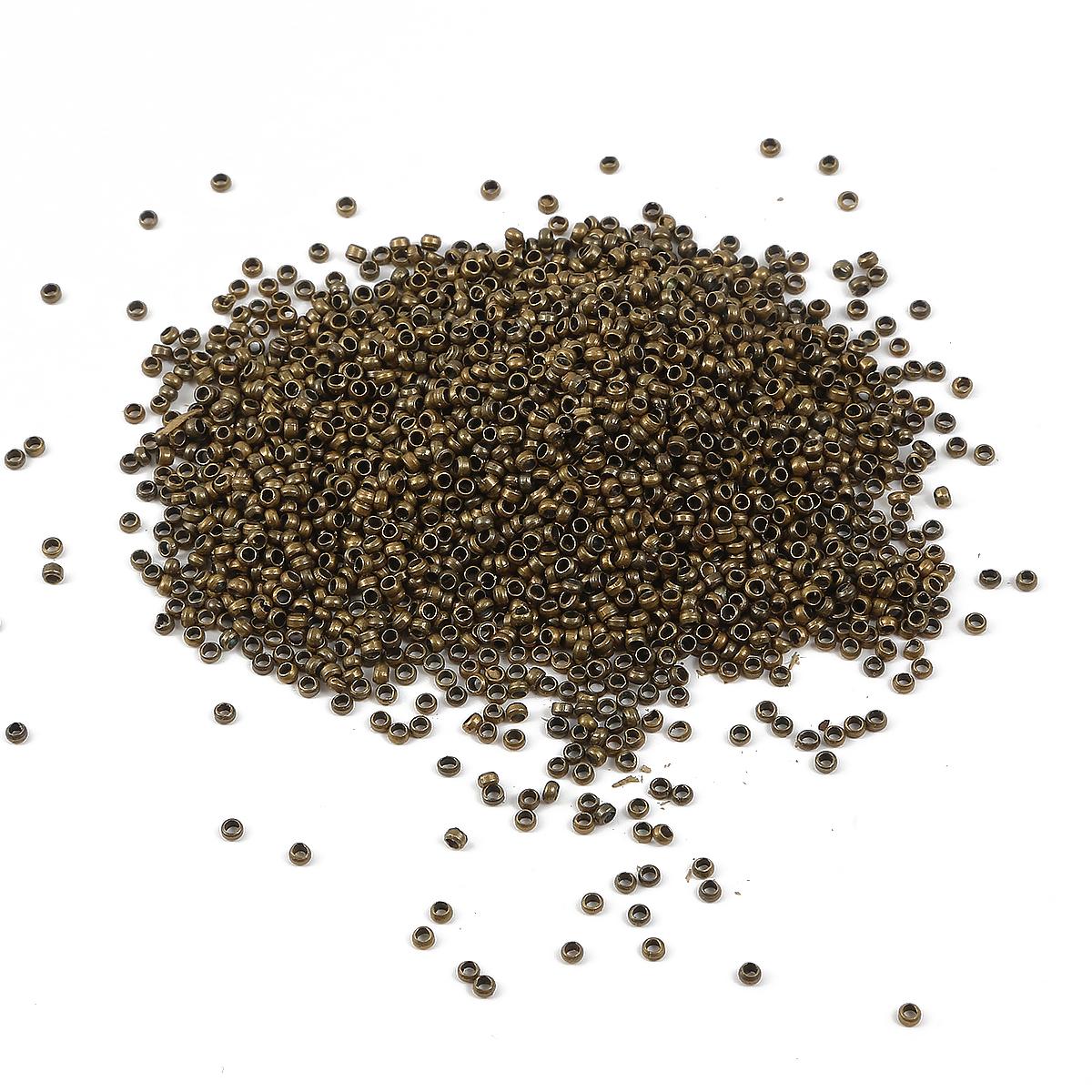 

100-500 шт., свободные бусины с микро пробкой, нескользящие медные бусины-прокладки, фурнитура для ювелирных изделий своими руками 2mm 500pcs