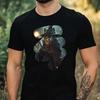 Unisexs Magic Wolf Magic Motif Cotton TShirt Size Xs To 5xl